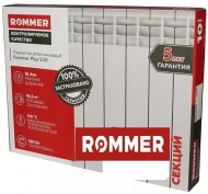 Радиатор алюминиевый ROMMER Plus 500/96 6 секций 89563