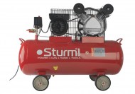 Воздушный компрессор Sturm AC931031, 2400 Вт, 100 л, 370 л/мин, 8 бар, 1100 об/мин, ремень